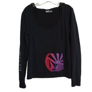 Volcom Long Sleeve Hooded Graphic T-shirt Medium